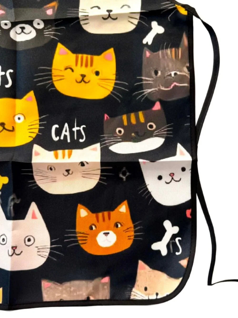 Adult Cat All Over Print APRON Kitchen Adjustable Unisex BBQ Baking Crafting NWT